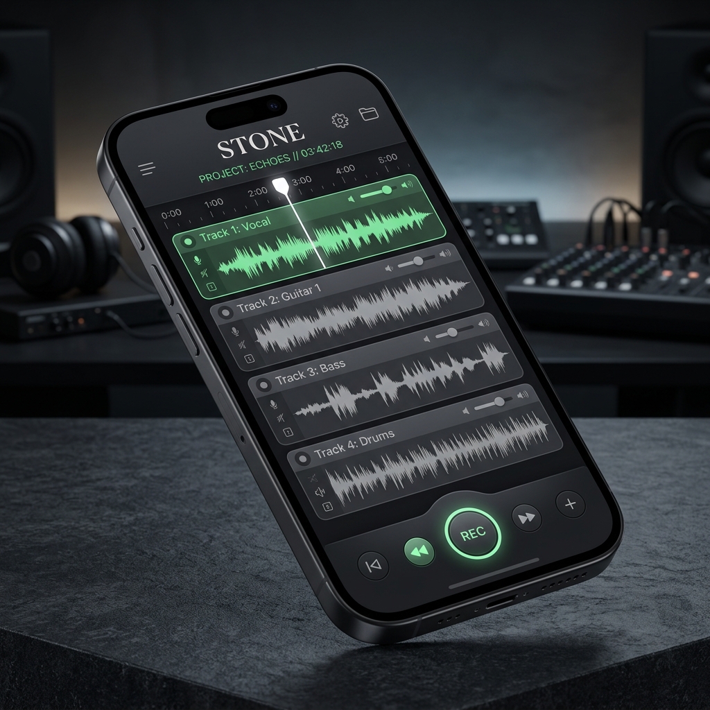 Stone multitrack library interface